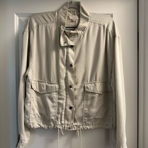 Beige LOFT bomber jacket